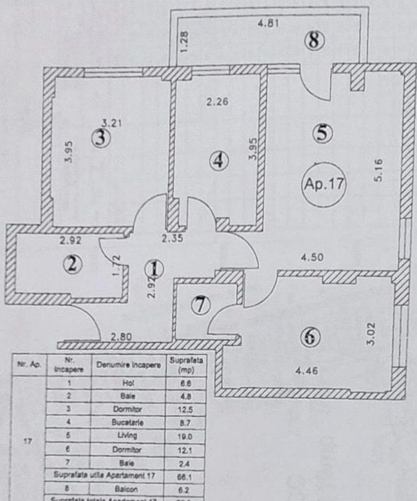 Apartament 3 camere Latin - Poză 8