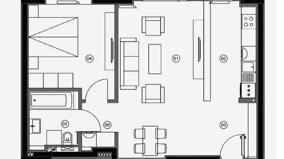 Apartament | 2 camere | Aviatiei | Aviatiei Tower - Schiță 16
