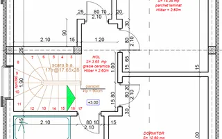 Duplex 5 camere ,despartit prin camera tehnica, finisat la cheie in Mosnita - Schiță 18