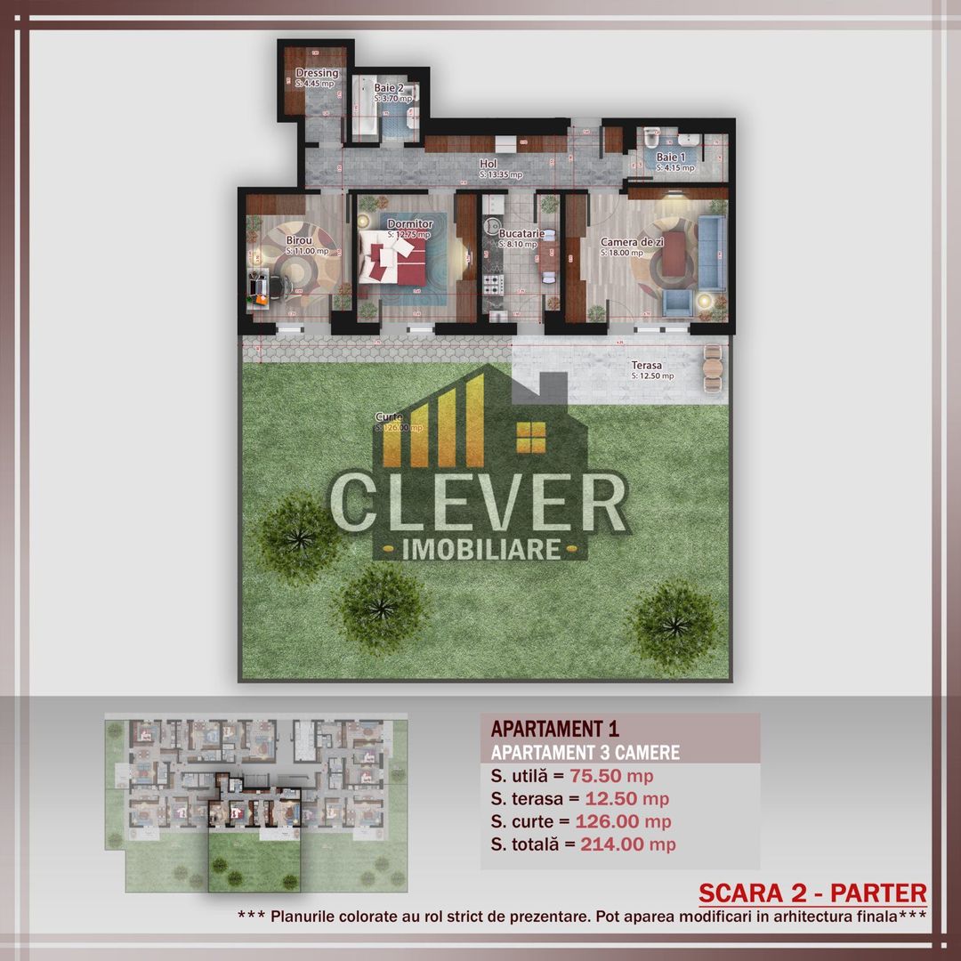 Apartament 3 camere cu Gradina Proprie Theodor Pallady - Poză 1