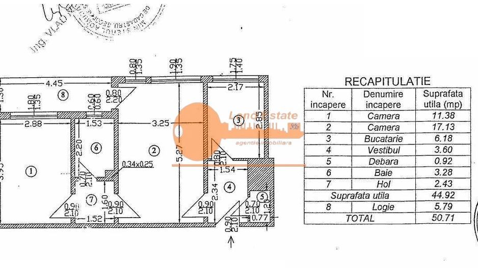 Apartament 2 camere – 50 mp –  Lujerului – Bloc reabilitat 2020 - Schiță 8