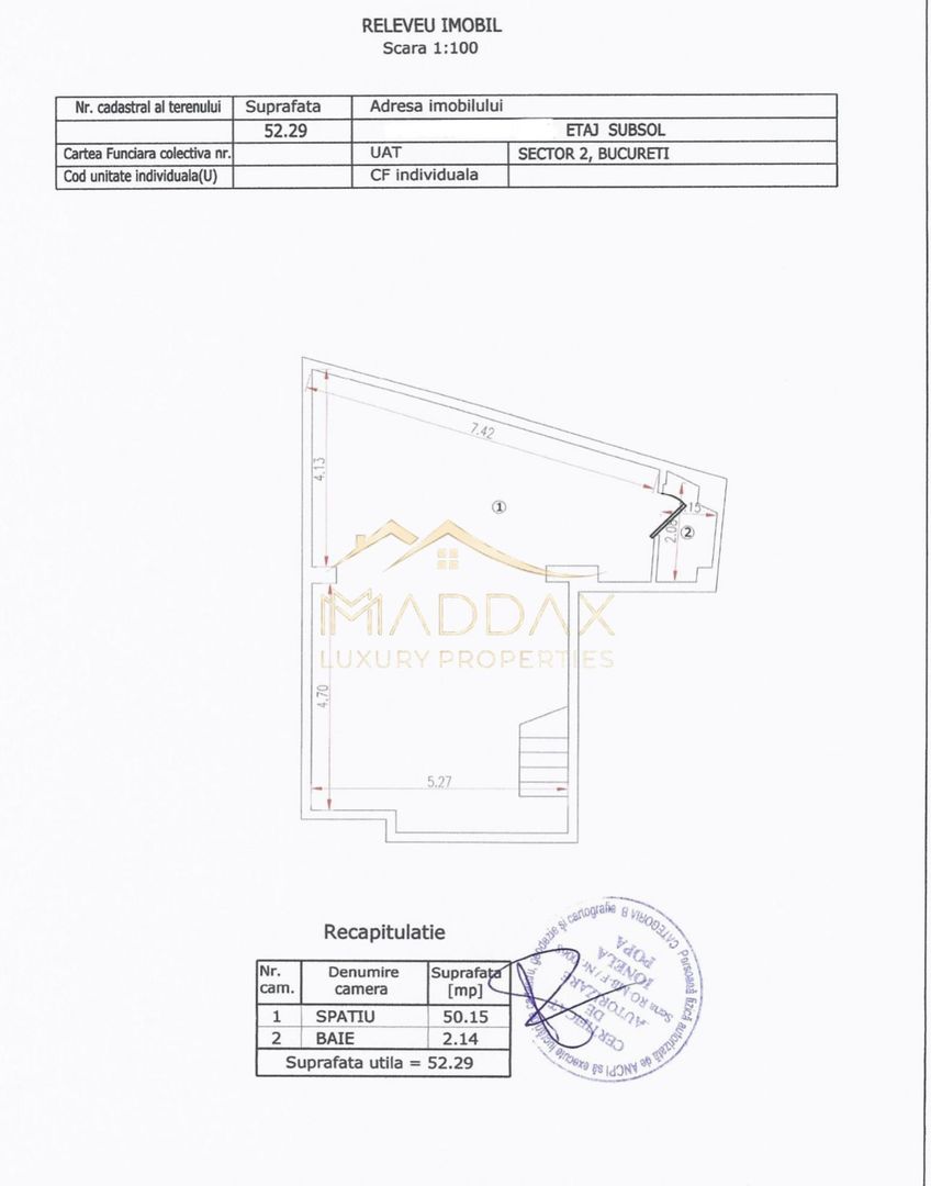 Spatiu Comercial *180mp* // 2 parking spaces // Stefan Cel Mare - Schiță 17
