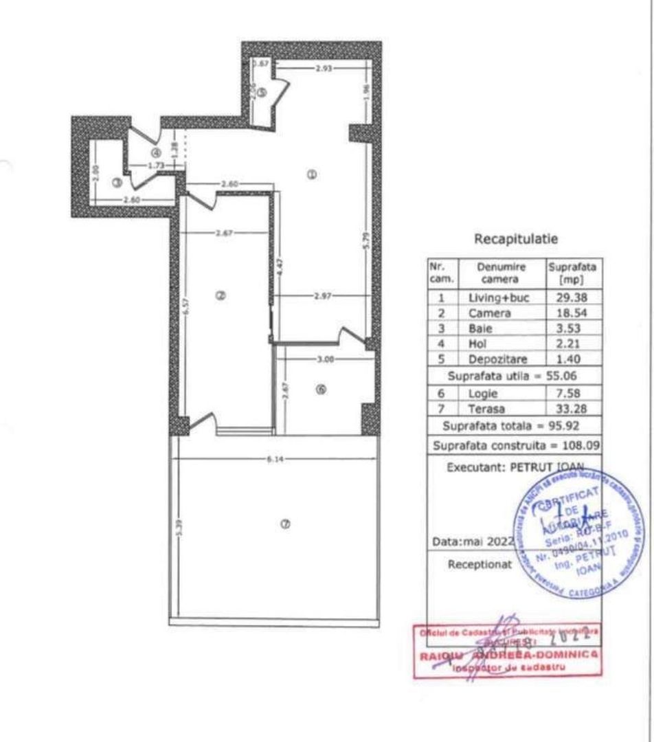 AP. 2 CAMERE MARMURA RESIDENCE, LOC PARCARE, BLOC NOU, CURTE, COMIS 0% - Schiță 16
