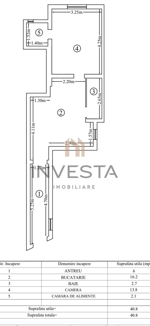 Apartament 2 camere, Ultracentral, ideal pentru locuit sau investitie - Schiță 7