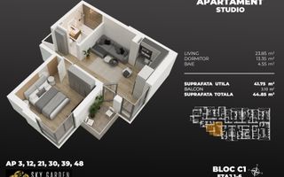 garsoniera dec 3min metrou Berceni - Poză 1