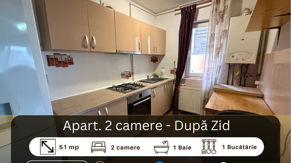Apartament 2 camere, semi-central Medias - Poză 1