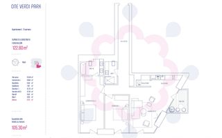 Vanzare 3 camere ONE Verdi Park | Finalizat - Schiță 10