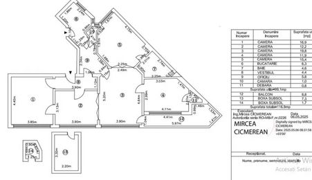 APARTAMENT 5 CAMERE -  LASCAR CATARGIU