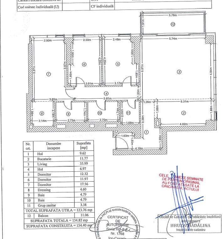 Apartament 4 camere cu View Panoramic Unic - Schiță 29