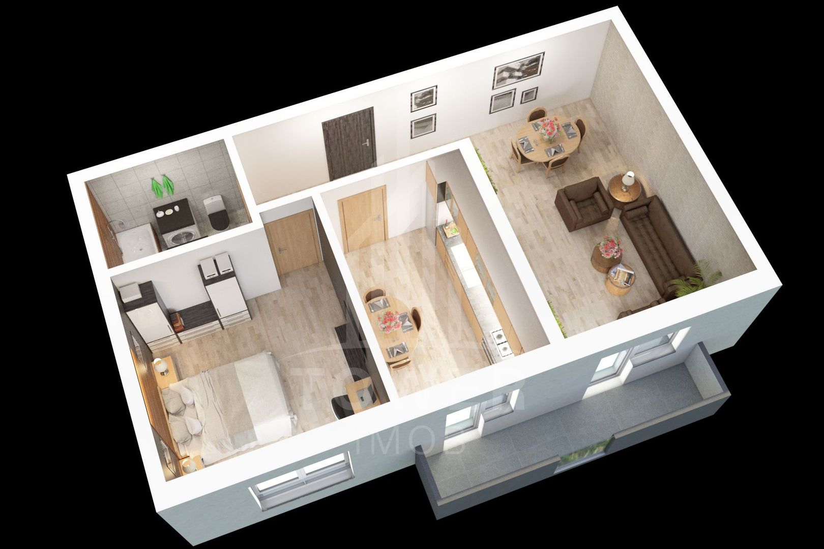 COMISION 0%-  Apartamente 2 camere Rezidențial NOU | Doamna Stanca - Poză 2