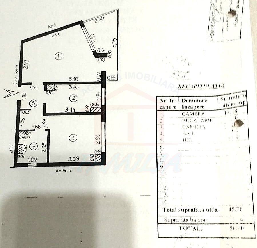 Apartament cu 2 camere decomandate, Mazepa – Etaj 2 - Poză 5