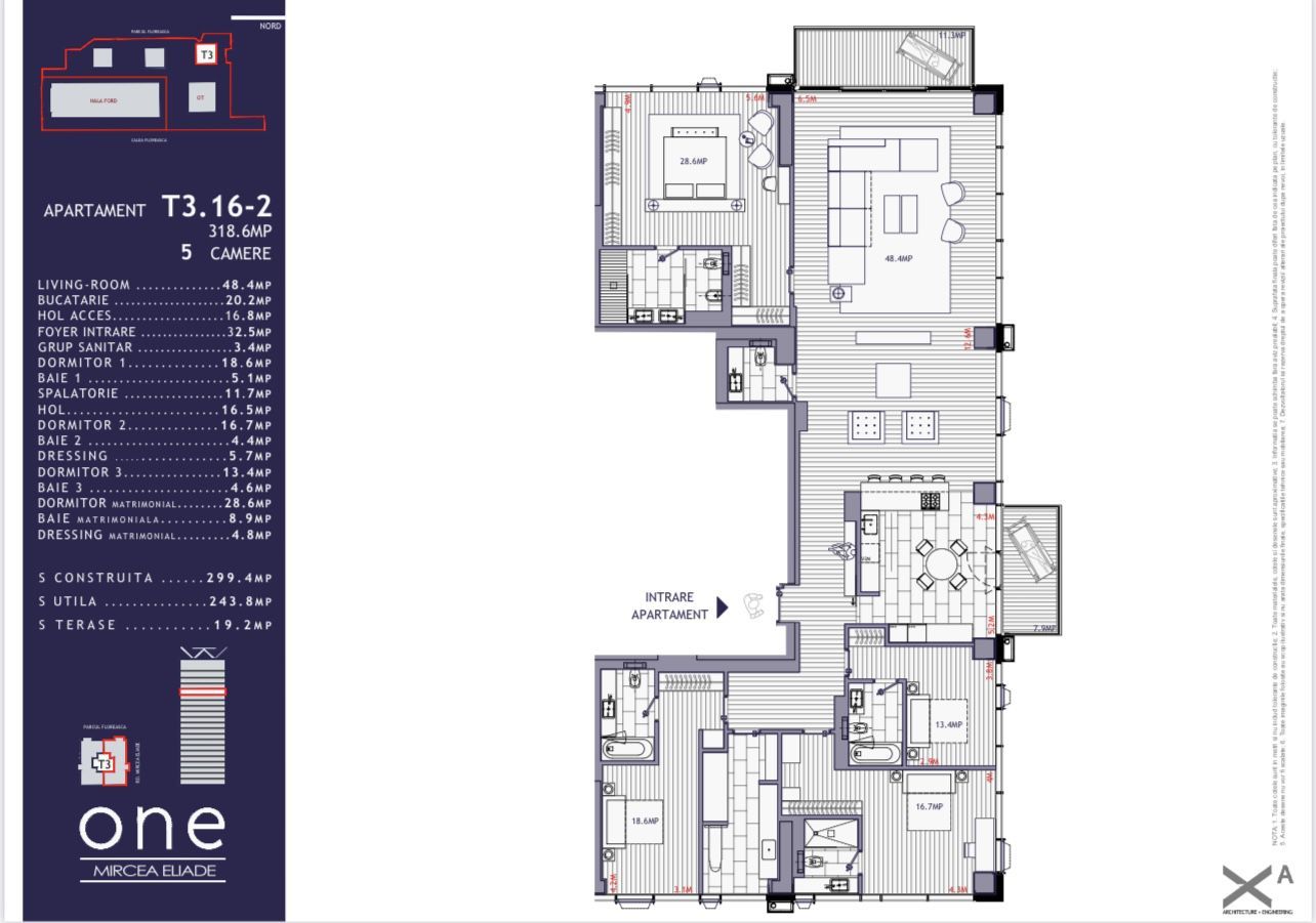 Apartament spațios de 5 camere în zonă exclusivistă, perfect pentru familie - Schiță 23