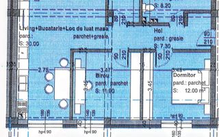 Apartament 3 camere  74 mp, zona Triajului Selimbar - Schiță 6