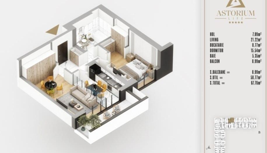 AP 2CAM DECOMANDAT-BLOC PREMIUM FINALIZAT/ ASTORIUM. COMISION 0%! - Poză 2