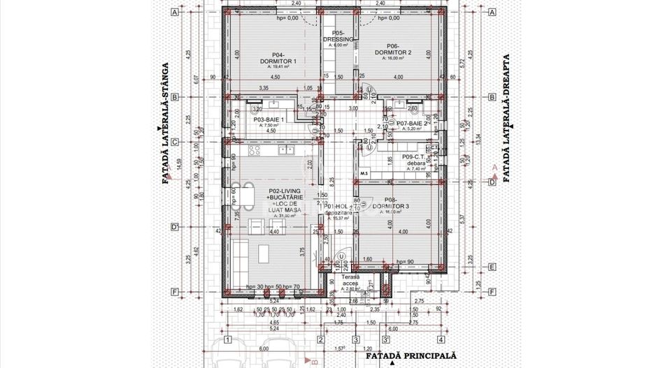 Casa individuala la cheie, 121 mp/utili, teren 515 mp, Bod/Brasov - Schiță 3