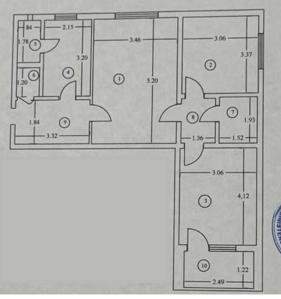 Apartament 3 camere bloc anvelopat Valea Ialomitei, Drumul Taberei - Schiță 6