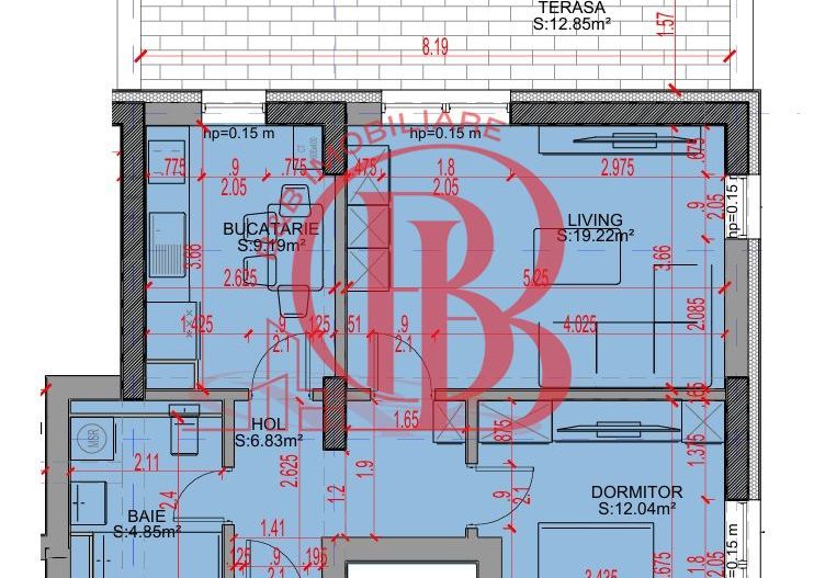 Apartament 2 camere Promo Loc Parcare Theodor Pallady - Schiță 2
