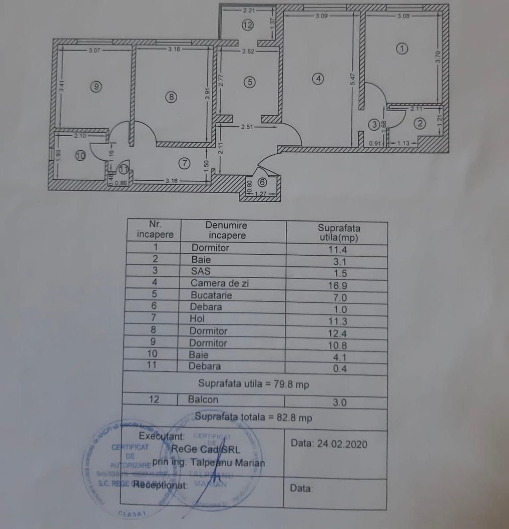 Apartament Sebastian | Tutunari | Electromagnetica | Centrala termica proprie - Poză 9