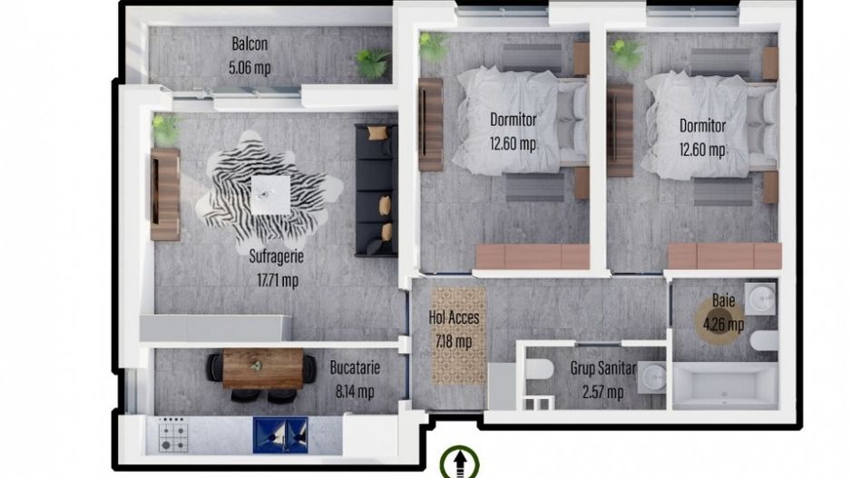 Apartament 3 camere decomandat - Militari Residence - Poză 1