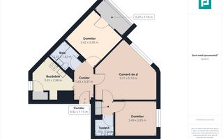 Apartament cu 3 camere în zona Lipovei - Poză 10