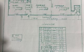 Apartament cu 3 camere si balcon, in Centru, langa Tribunal! - Schiță 3