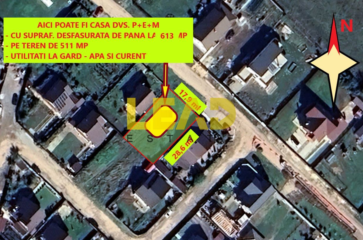 De Vanzare TEREN Intravilan, 511 mp, in BOD - Poză 2