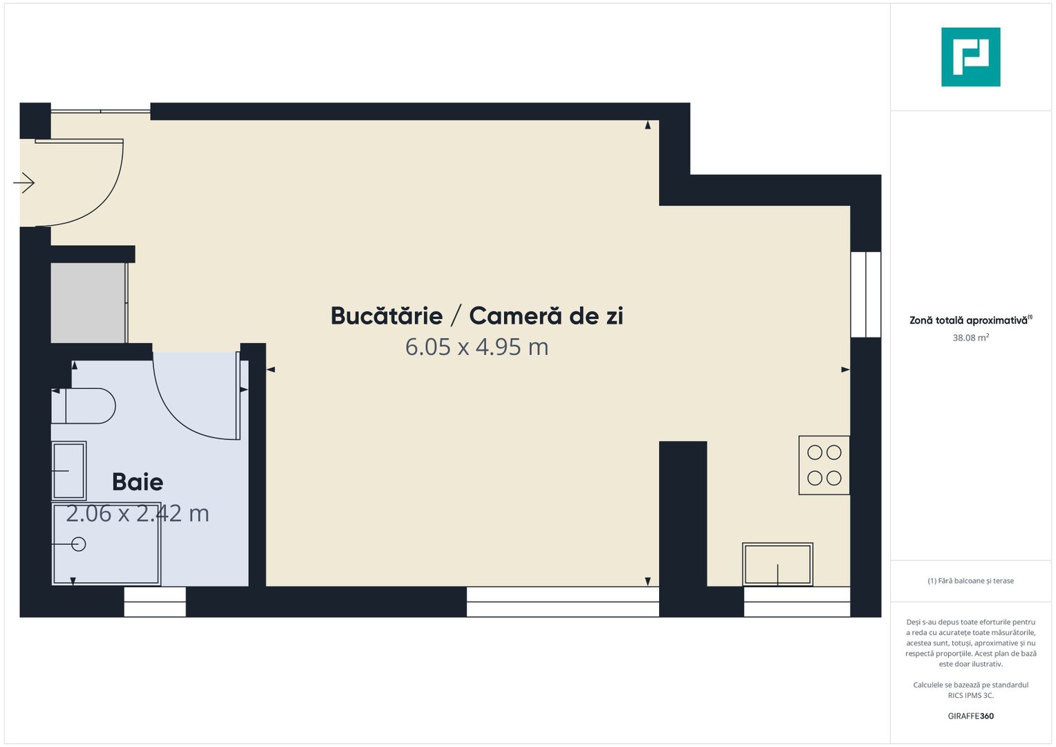 Apartament cu o cameră Dumbrăvița - Poză 12