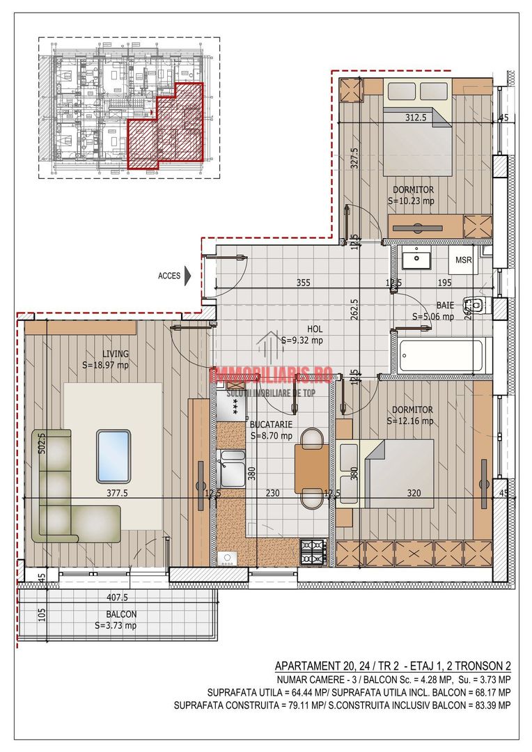 Theodor Pallady metrou - Cel mai mic pret - Comision 0% - Schiță 2