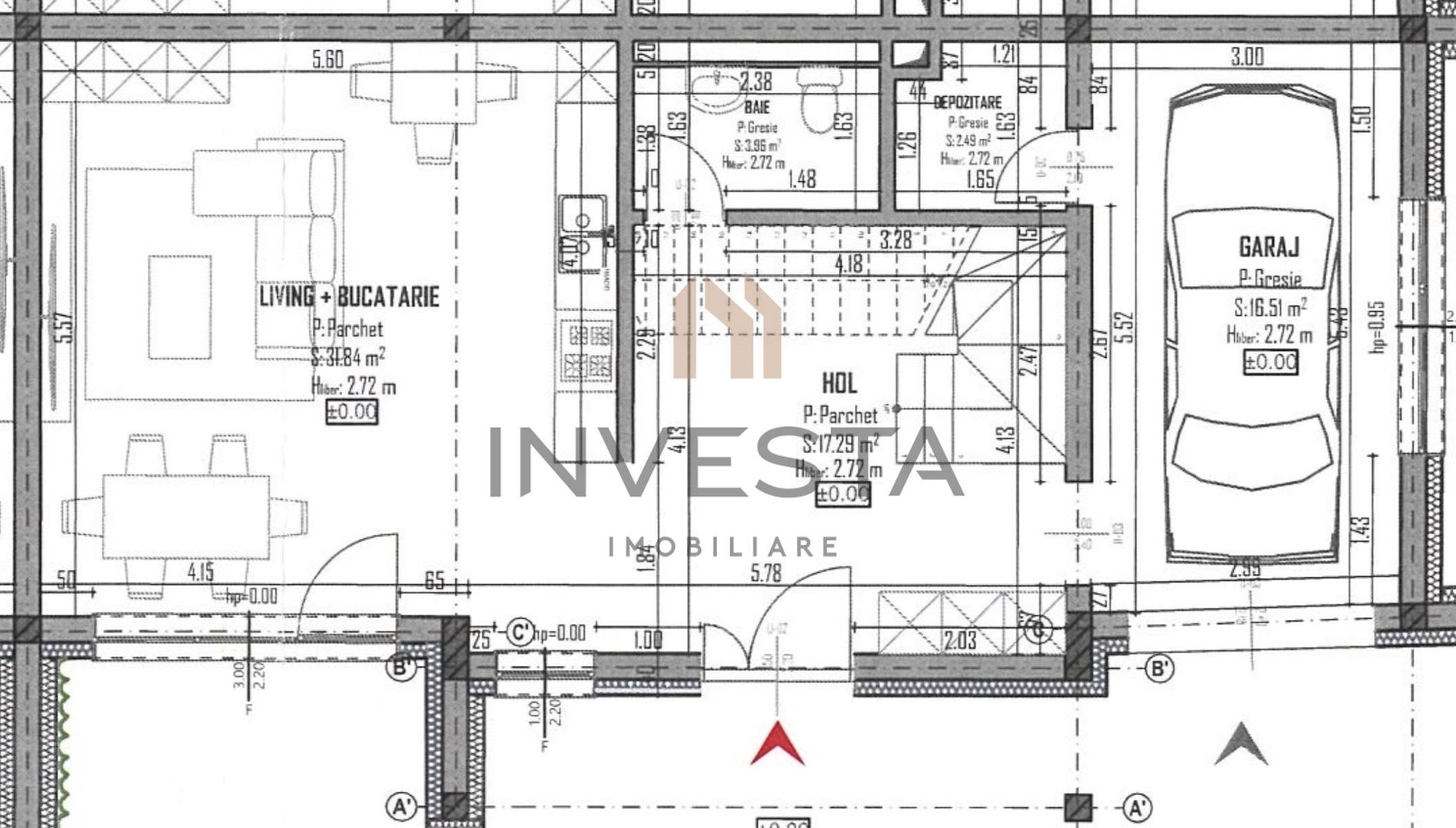 Duplex  144 mp utili, teren in proprietate 260 mp! Predare decembrie! - Schiță 2