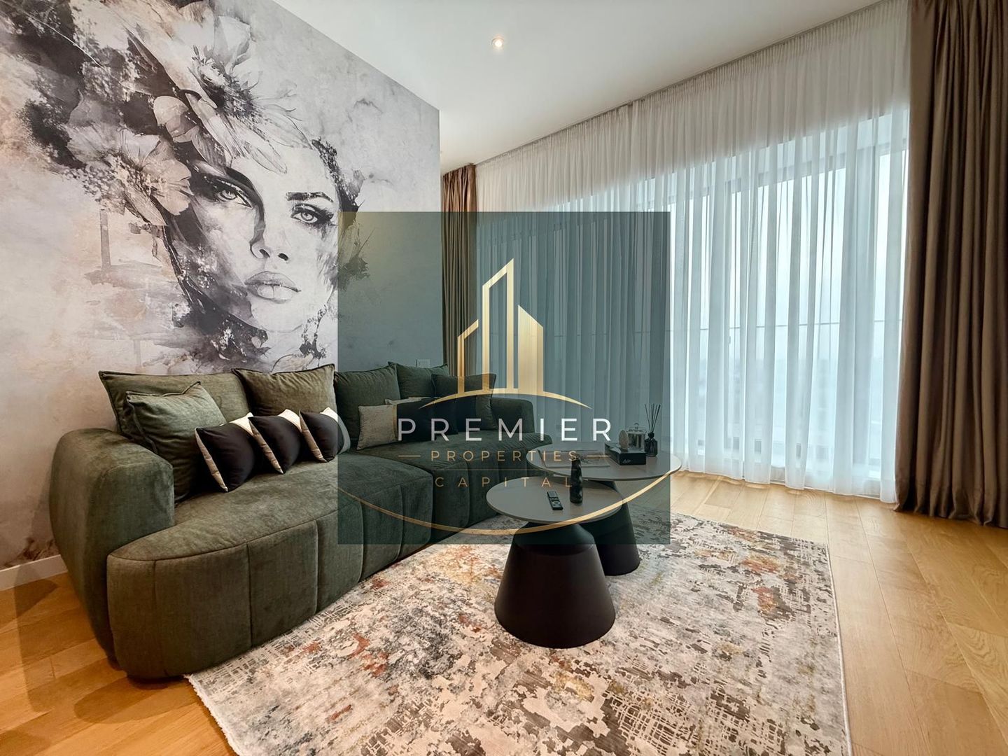 3 camere One Verdi mobilat utilat etaj 9 vedere libera - Poză 1