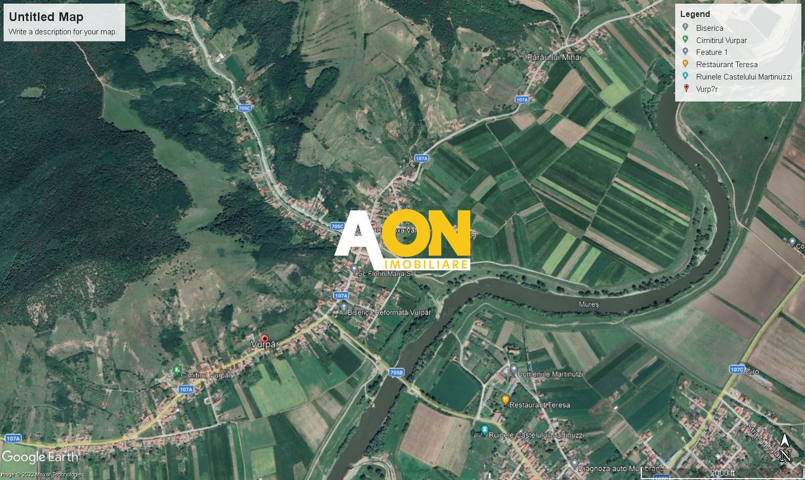 Teren intravilan, 4400 mp, Vurpar, com. Vintu de Jos - Poză 1