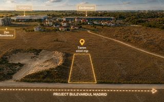 Teren intravilan 1.000 mp |  Zona Carrefour / Bd. Madrid | Comision 0% - Poză 2