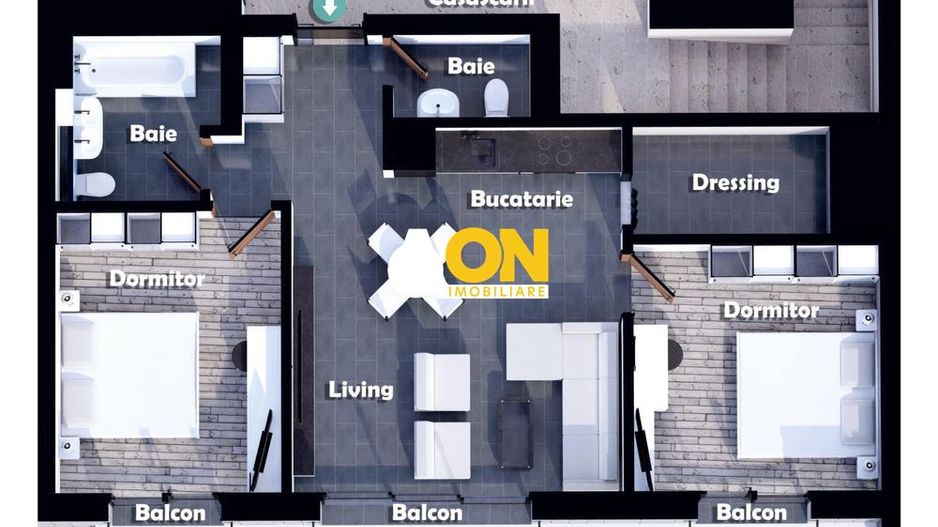 Apartament 3 camere, 66 mp utili, ultracentral - Poză 2