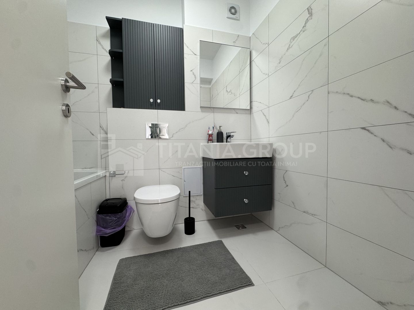PRIMA INCHIRIERE Apartament modern 3 camere, 2 bai, parcare, Casa Nobel Coresi - Poză 12