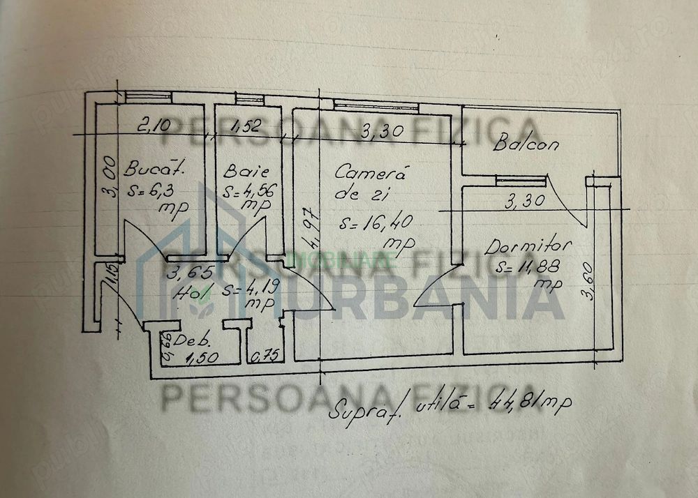 Apartament 2 camere de vanzare - Podu Ros - Lidl Primaverii, Iasi - Poză 8