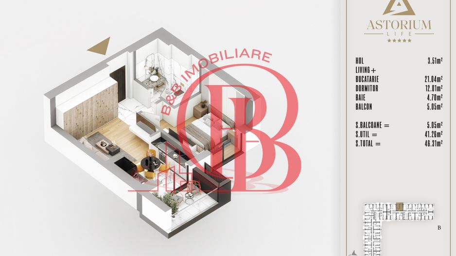 2 camere Izolatie Fonica Interioara Titan Pallady - Schiță 4