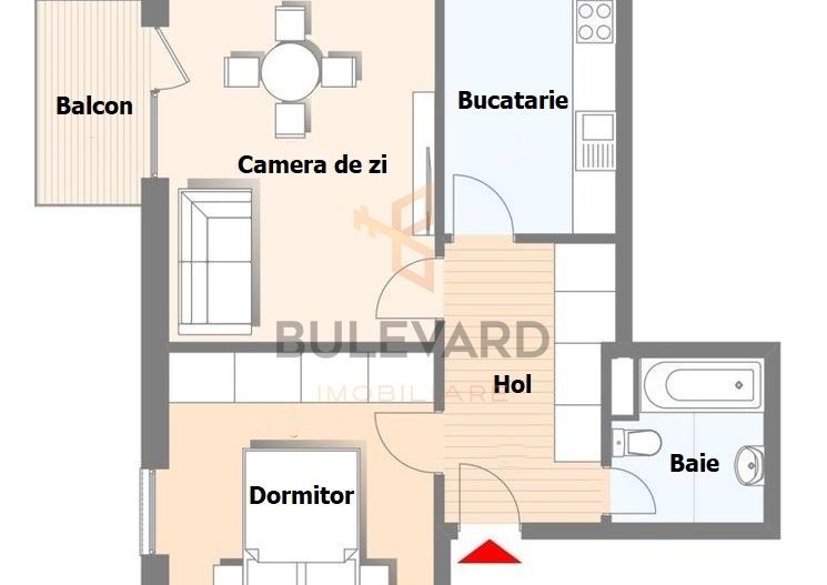 Apartament 2 camere, parcare subterana, bloc nou, prima inchiriere! - Schiță 15