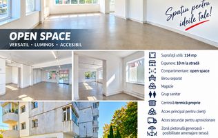 DE ÎNCHIRIAT – SPAȚIU COMERCIAL - 114 mp, ZONA CRUCEA GĂRII – VASLUI