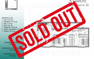 Apartament 39 – 3 camere – 93.2 mp – Terasă – Etaj 3R - Poză 1