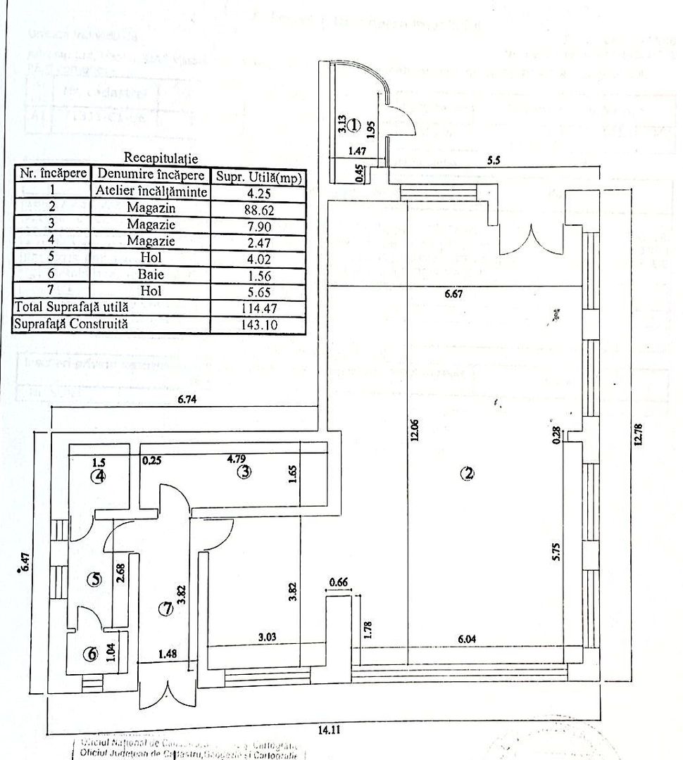 DE ÎNCHIRIAT – SPAȚIU COMERCIAL - 114 mp, ZONA CRUCEA GĂRII – VASLUI - Poză 7