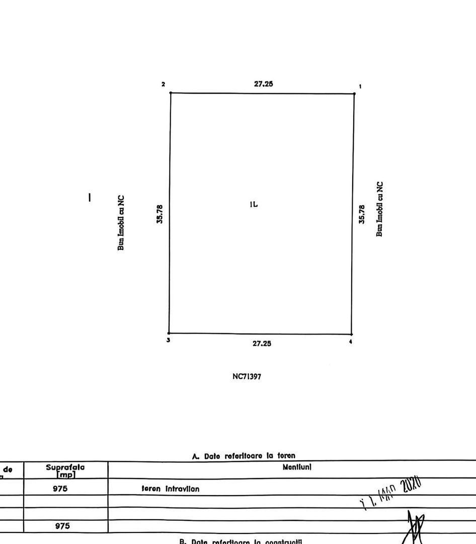 Teren intravilan 975 mp, zona Munteni de Jos - EVEREST; - Poză 3