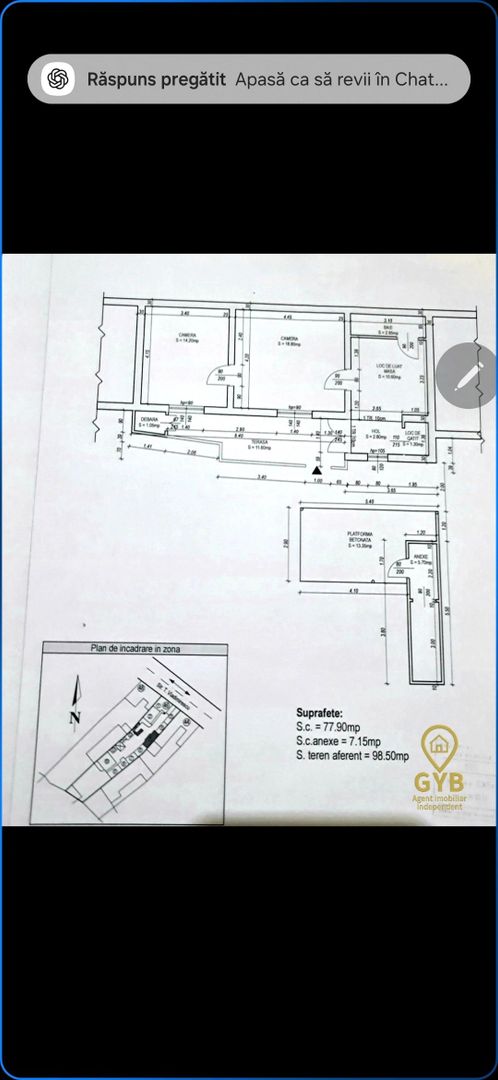 Apartament la casă ultracentral, 2 camere– Tudor Vladimirescu - Poză 15