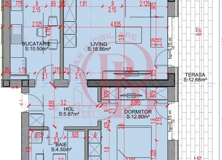 Apartament 2 camere Parcare Gratis Theodor Pallady 5min STB - Schiță 3