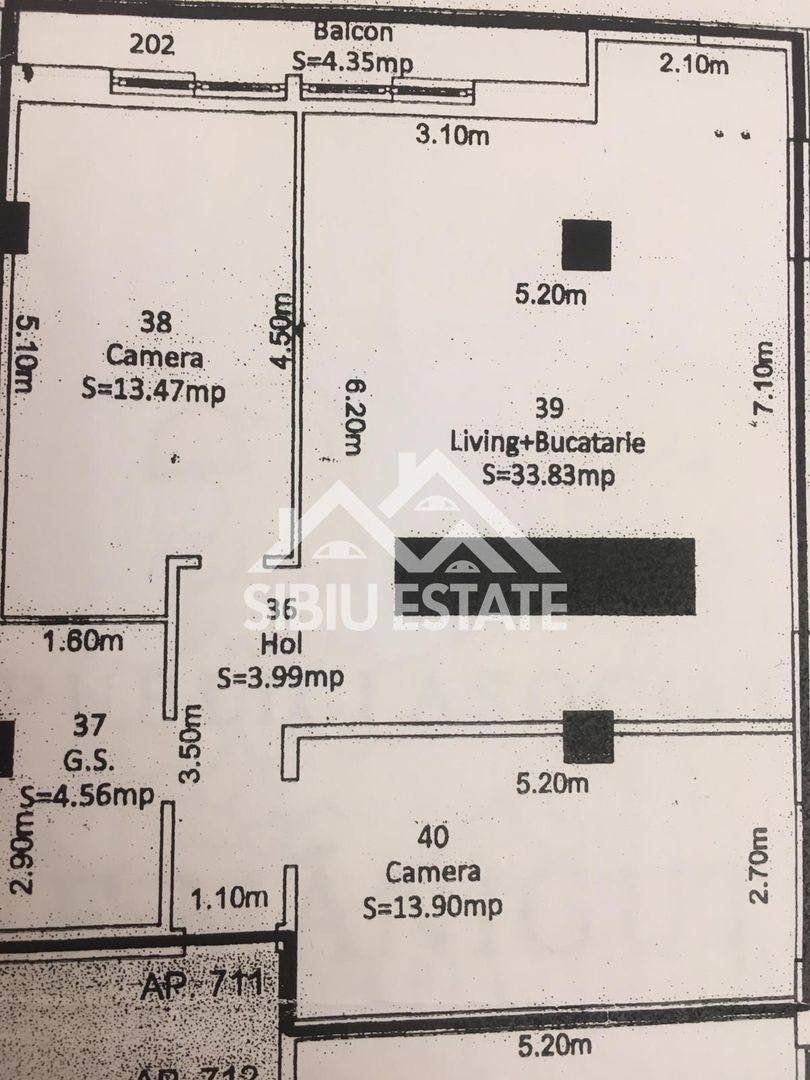 Apartament de vanzare cu 3 camere, suprafata.utila 70mp. - Poză 8