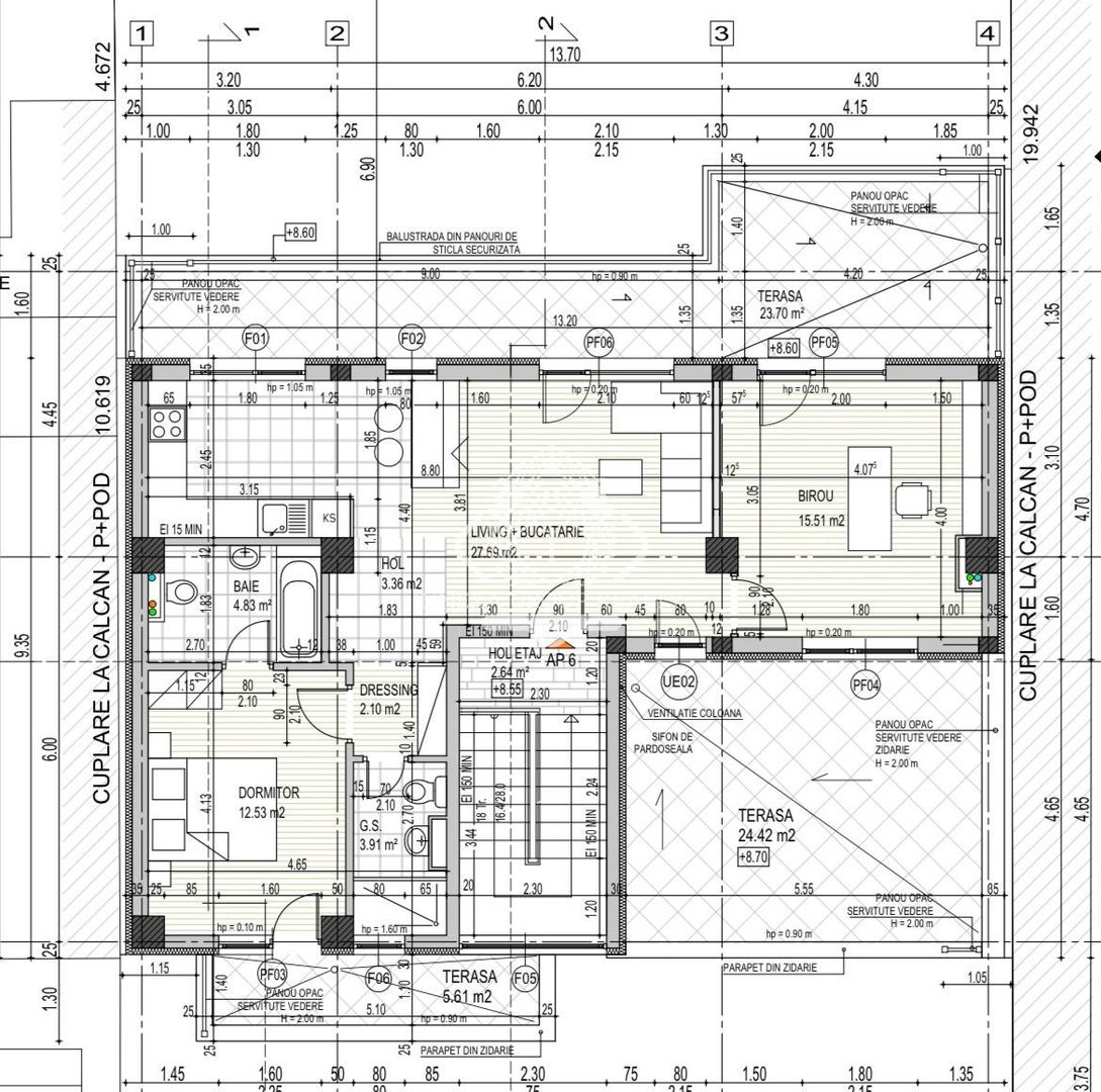 Apartament 3 camere - bloc nou - finisaje moderne - 3/3 - 2 terase I Straulesti - Poză 16