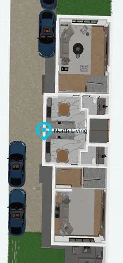 Vilă duplex 220 mp, curte și parcare, Bucureștii Noi – 2 Cocoși - Poză 3