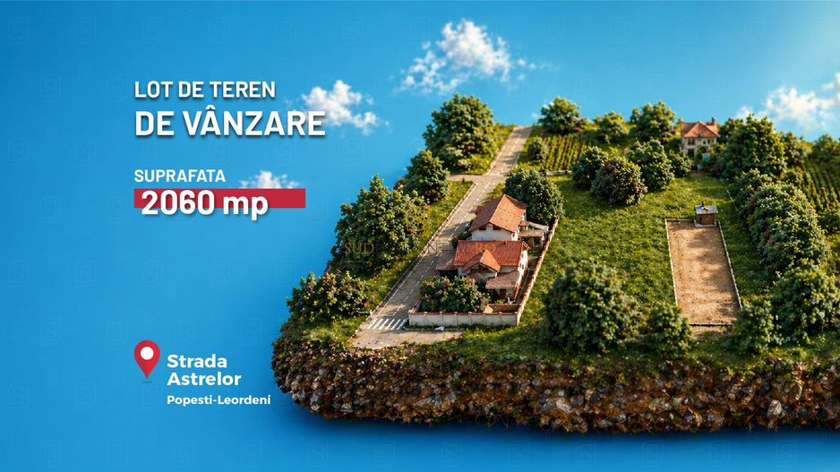 Teren 2060mp, Proiect autorizat P+3, 35 apartamente, Popesti-Leordeni - Poză 1
