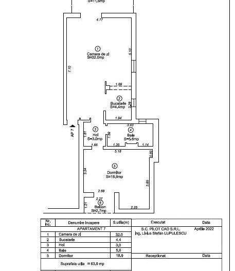 Apartament generos de închiriat zona Lipovei - Poză 26