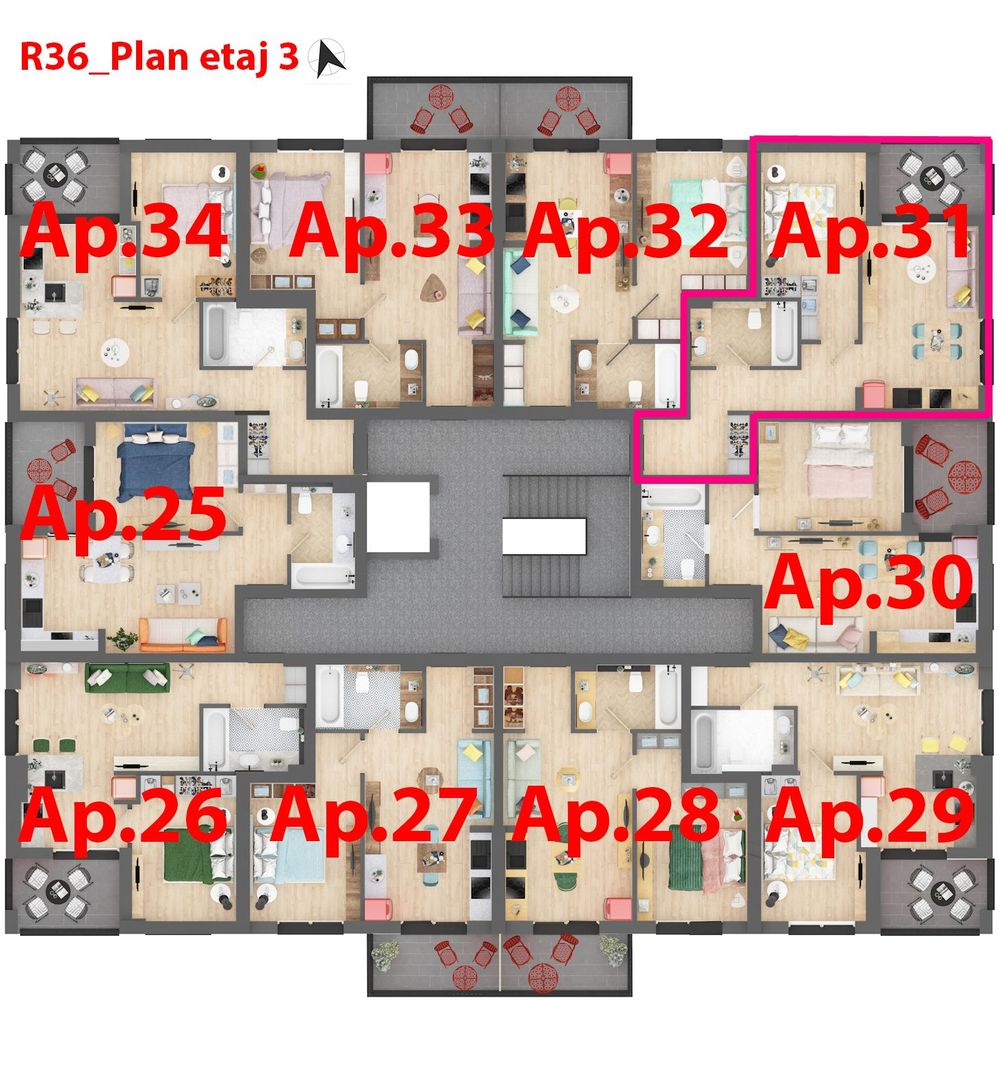 Apartament în bloc NOU, ARED City, lângă Atrium - Poză 4