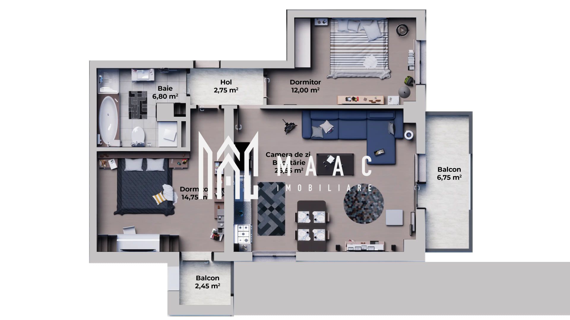 Apartament 3 Camere I PREDARE LA CHEIE I Dezvoltator I LUX - Poză 20